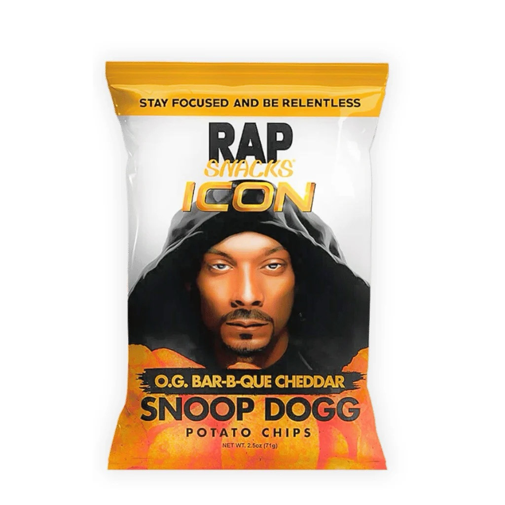 Rap Snacks Snoop Dogg O.G. Bar-B-Que Cheddar Chips 71g