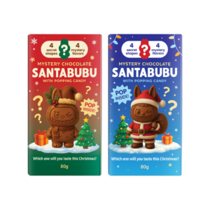 SantaBubu Christmas Mytery Chocolate Flavor Popping Candy 80g