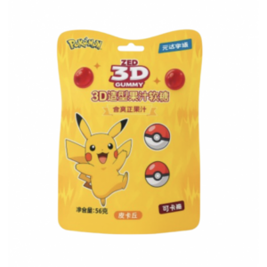 Pokemon Juice 3D Gummy Candy Cola Flavor 56g